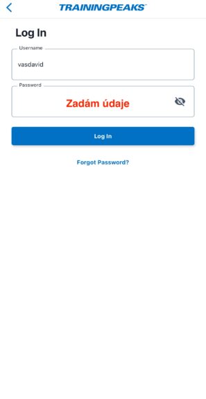 TrainingPeaks mobil – krok 8