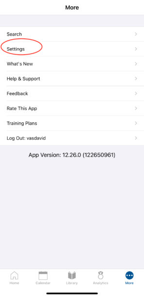 TrainingPeaks mobil – krok 10
